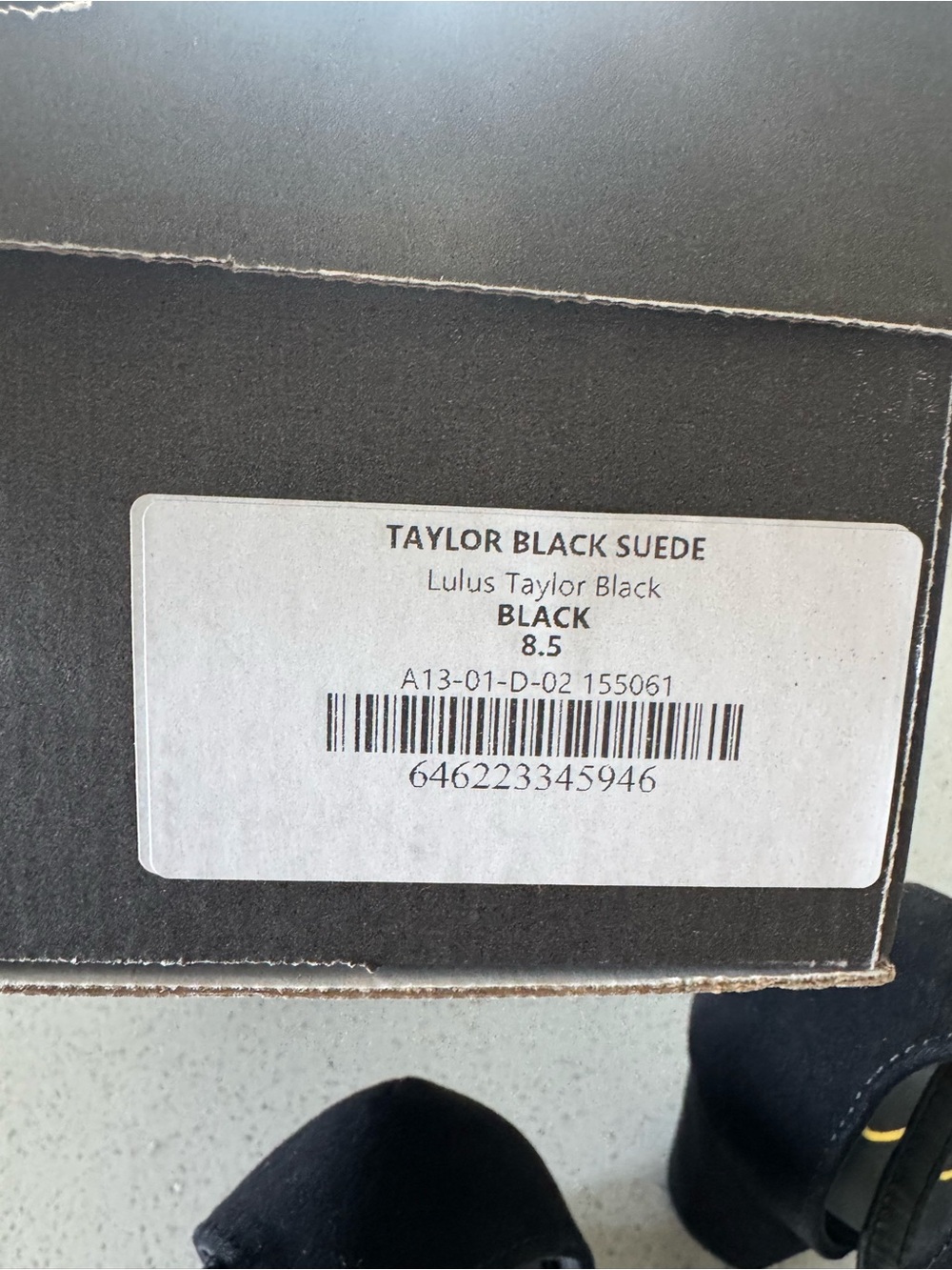 Lulu's Black Suede Ankle-Strap Block Heel Sandals new in box 8.5 - Picture 5 of 6